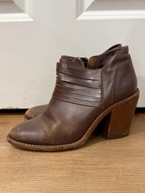 Loeffler Randall Leather Ankle Boots – Brown, Size 37 - Picture 1 of 5